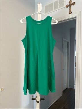 a new day Green Sleeveless Swing Mini Dress